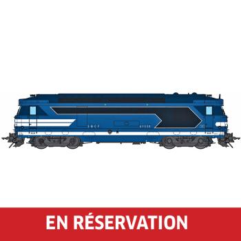 Locomotive Diesel BB 67338 (cabine renforcée), ép. IV-V,  SNCF, éch 0 - Analogique