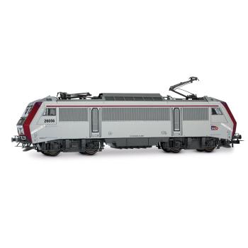 Locomotive électrique BB 26056, livrée grise/rouge, « Technicentre Industriel Oullins », ép. VI SNCF