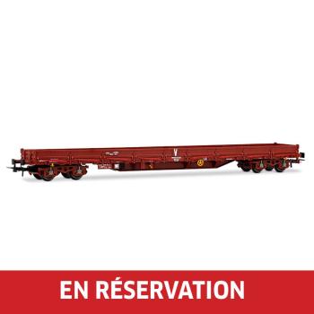 Wagon plateforme à 4 essieux type Uas (ex Res), ép. VI, SNCF Infra
