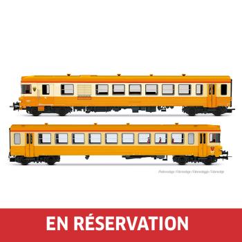 Autorail diesel bicaisse X 4790, livrée orange/grise, ép. IV, SNCF