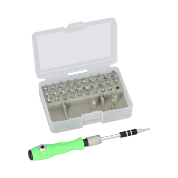 Mini tournevis avec tige d'extension et  30 embouts magnétiques