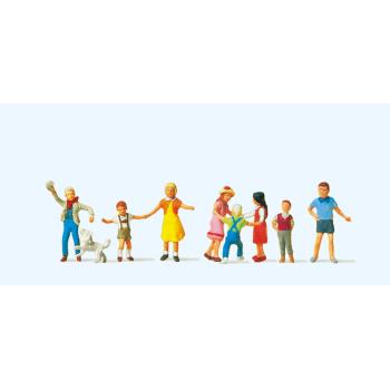 Enfants qui jouent - H0 - Preiser