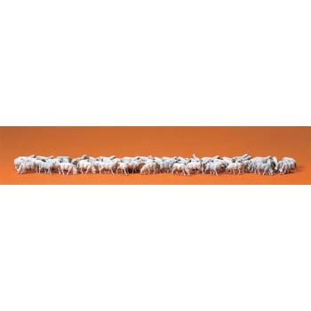 Troupeau de 60 moutons  - H0 - Preiser