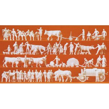 52 figurines et 50 animaux à la campagne -  à peindre