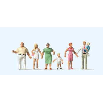 La famille Dupont en promenade - H0 - Preiser