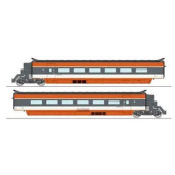 Coffret complémentaire 2 remorques - rame N°5 /TGV PSE (remorques R3 + R)7, ép. IV, SNCF