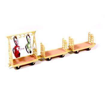 3 chariots à bagages récents (dont un pour les bicyclettes) +2 bicyclettes