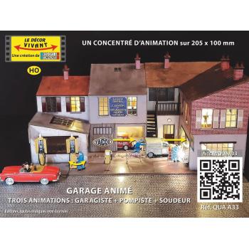 Garage animé - garagiste + pompiste + soudeur
