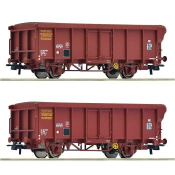 Coffret de 2 wagons à toit enroulable, ép. IV-V, SNCF, DC