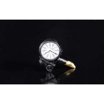 Horloge de gare double face, avec lumière