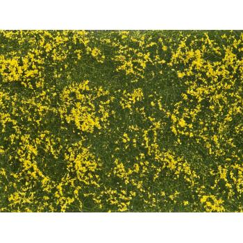 Flocage couvre-sol prairie en fleurs jaune 12 x 18 cm