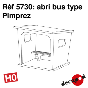 Abri bus type pimprez (H0)