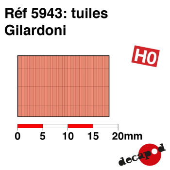 Plaque de tuiles Gilardoni