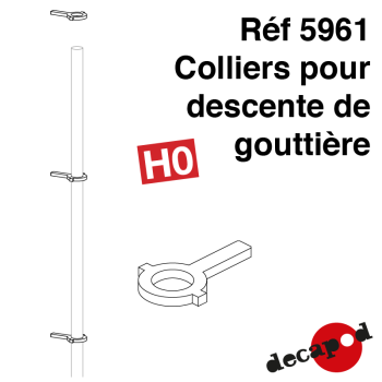 Colliers pour la descente de gouttière