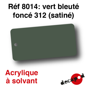 Peinture acrylique Vert bleuté foncé 312 satiné