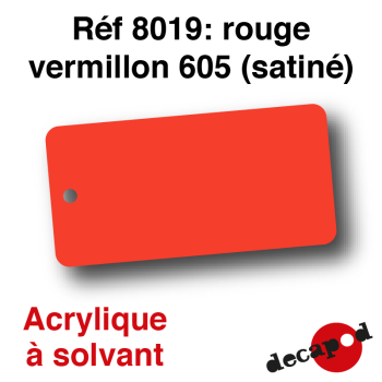 Peinture acrylique Rouge vermillon 605 satiné