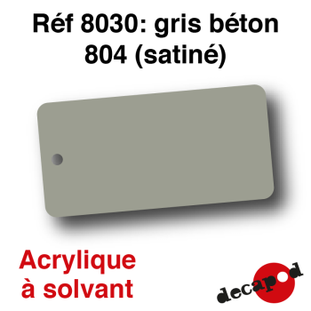 Peinture acrylique Gris béton 804 satiné