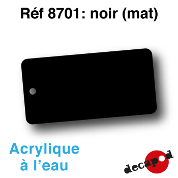 Peinture acrylique à l'eau noir