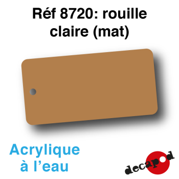 Peinture acrylique à l'eau Rouille claire