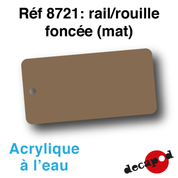Peinture acrylique à l'eau Rouille foncée