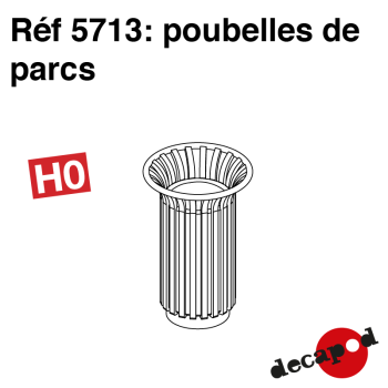 Poubelles de parc