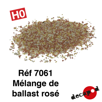 Ballast mélange de rose