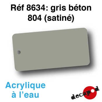 Peinture acrylique à l'eau Gris béton 804