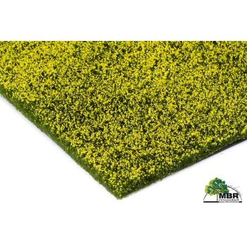 Tapis floqué pour champs et prairies - Prairie fleurie jaune - 4-8mm 30x40cm