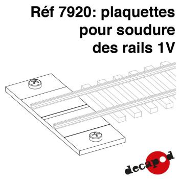 Plaquettes pour soudure des rails 1V