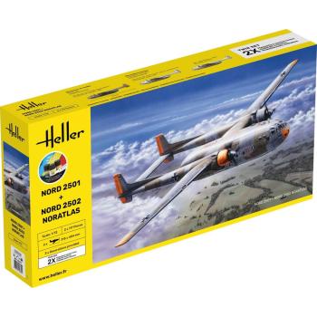 Starter kit 2 avions Nord 2501 + Nord 2502 "NORATLAS" TWINSET - maquette à monter