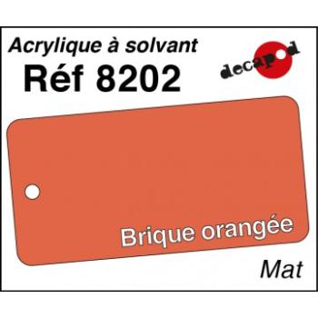 Peinture acrylique Brique orangée mat