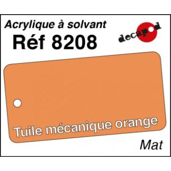 Peinture acrylique Tuile mécanique orange mat