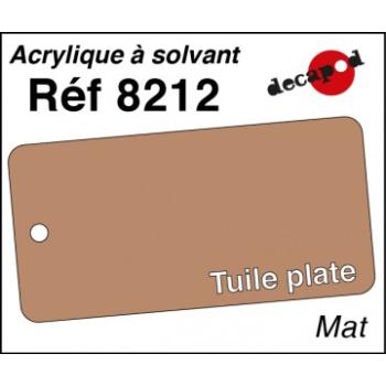 Peinture acrylique Tuile plate mat