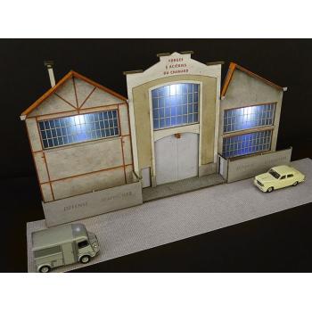 Fond de décor en relief « Forges et Aciéries » H0