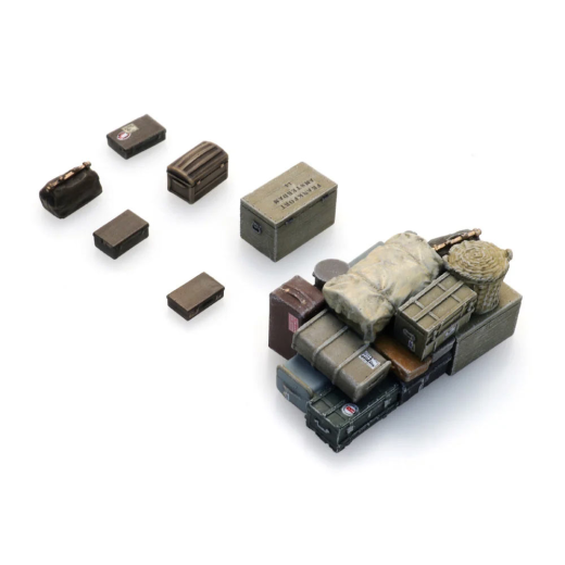Set de malles de cabine et valises anciennes-3
