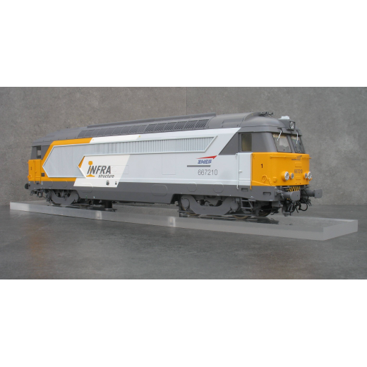 Locomotive Diesel 667210 (INFRA), ép. VI, SNCF, éch 0 - Analogique-13
