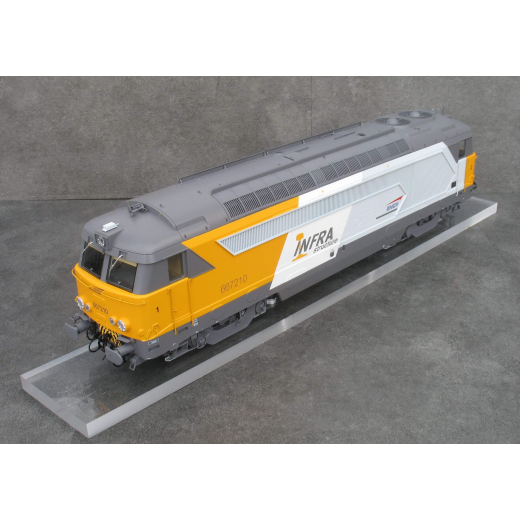 Locomotive Diesel 667210 (INFRA), ép. VI, SNCF, éch 0 - Analogique-6