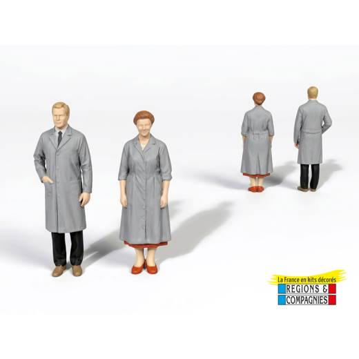 Mini-façade de charbonnier avec ses figurines couple de  charbonniers-1
