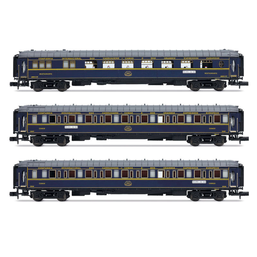 Coffret de 3 voitures "Sud-Express", set 2/2 (VPC Étoile du Nord + WL + WL), ép. III-IV, CIWL