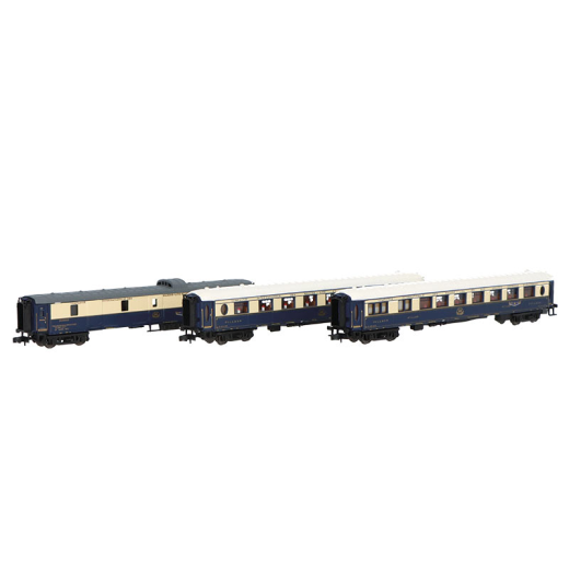 Coffret de 3 voitures « Etoile du Nord », set 1/2 (DD3, VP Flèche d'Or + VPC Étoile du Nord), ép. II, CIWL-6