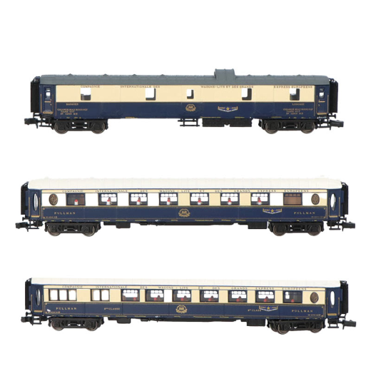 Coffret de 3 voitures « Etoile du Nord », set 1/2 (DD3, VP Flèche d'Or + VPC Étoile du Nord), ép. II, CIWL