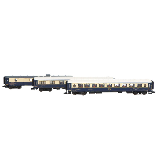 Coffret de 3 voitures « Etoile du Nord », set 2/2 (DD3, VPC Flèche d'Or + VP Étoile du Nord), ép. II CIWL-4