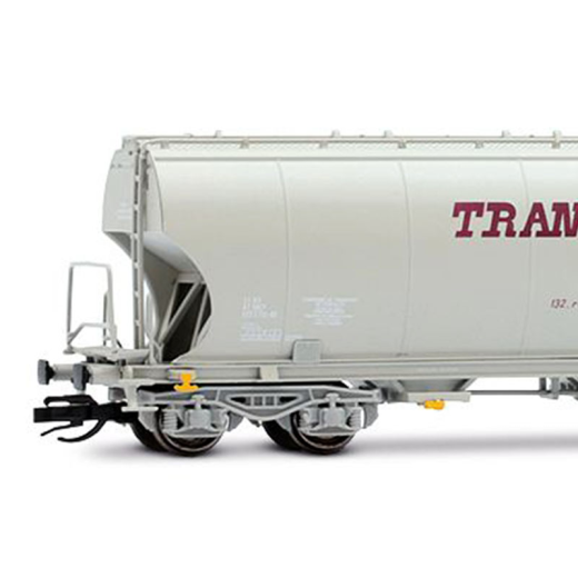 Coffret de 2 wagons-silos à 4 essieux « Transcéréales / CTC », ép. IV-V, SNCF-1