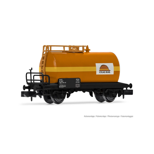 Coffret de 2 wagons à 2 essieux : citerne et type G4, ép. V, Colas Rail-1