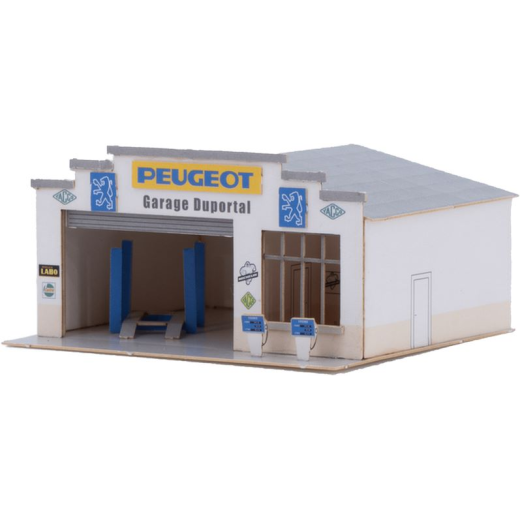 Petit garage français avec plusieurs enseignes possibles incluses.-2