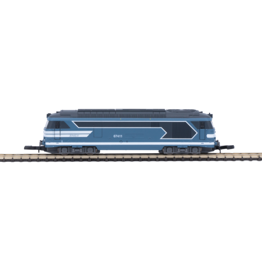 Locomotive diesel BB67411 SNCF Bleue - numérique (éch. Z)-1