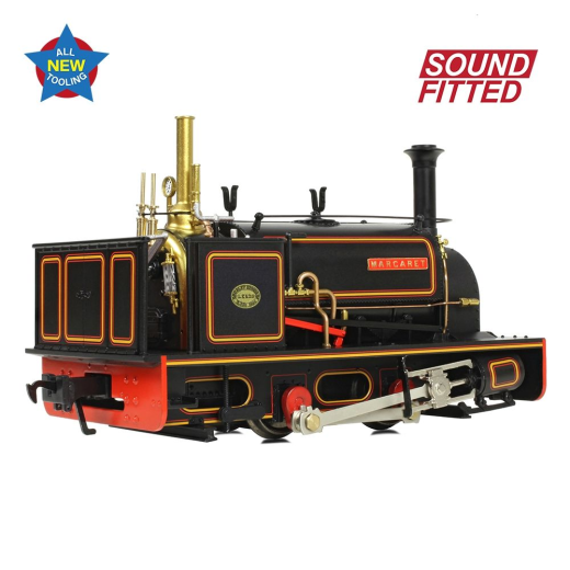Locomotive à vapeur Quarry Hunslet 0-4-0ST 'Margaret' Penrhyn Quarry Lined Black-1