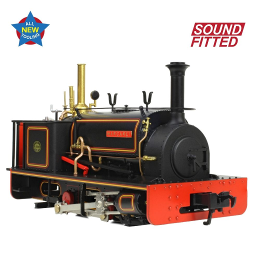 Locomotive à vapeur Quarry Hunslet 0-4-0ST 'Margaret' Penrhyn Quarry Lined Black-2