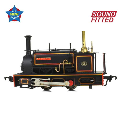 Locomotive à vapeur Quarry Hunslet 0-4-0ST 'Margaret' Penrhyn Quarry Lined Black-4
