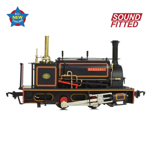Locomotive à vapeur Quarry Hunslet 0-4-0ST 'Margaret' Penrhyn Quarry Lined Black-5